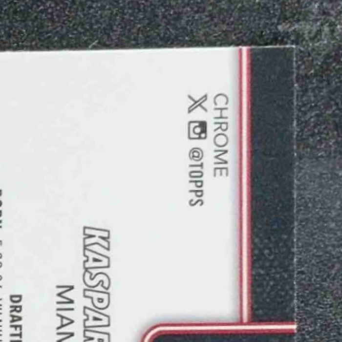 KASPARAS JAKUCIONIS 2025-26 TOPPS CHROME #270 RAYWAVE REFRACTOR RC HEAT