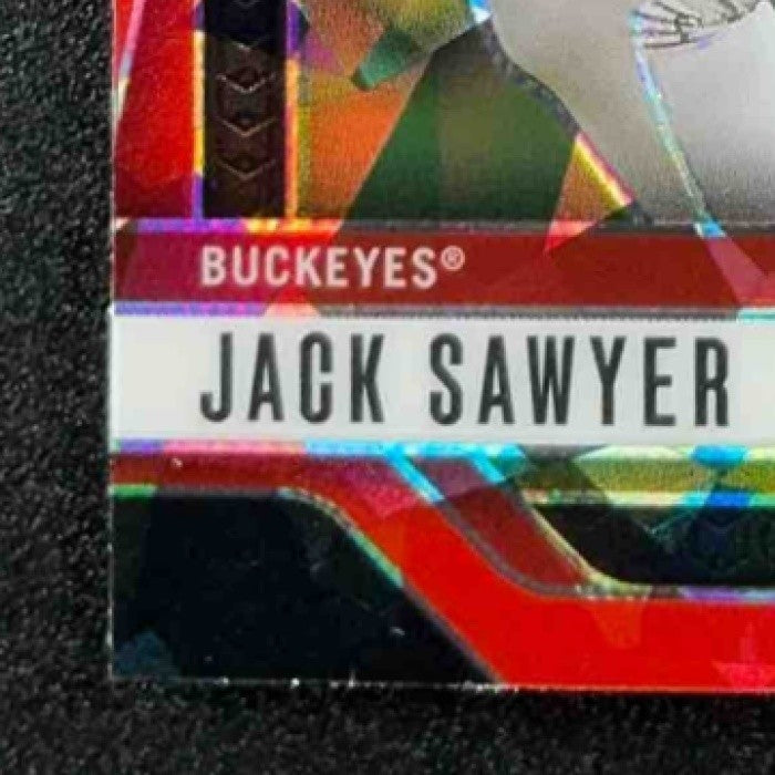 JACK SAWYER 2025 PANINI PRIZM DRAFT PICKS #80 RED ICE RC BUCKEYES