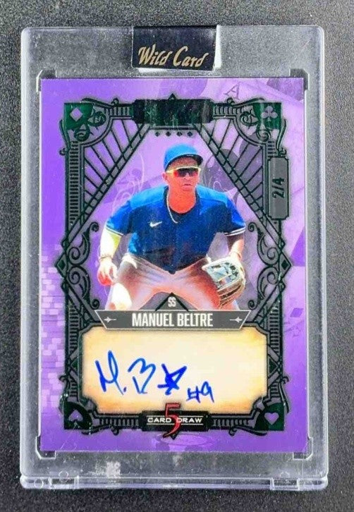 2023 Wild Card 5 Card Draw Auto Manuel Beltre /4