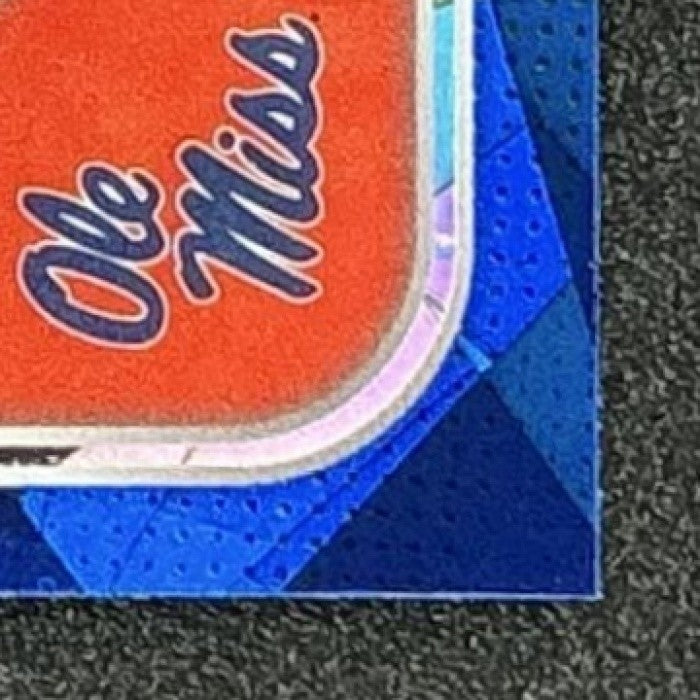 LUKE HASZ 2025 BOWMAN CHROME UNIVERSITY SAPPHIRE #61 1ST PROSPECT REBELS
