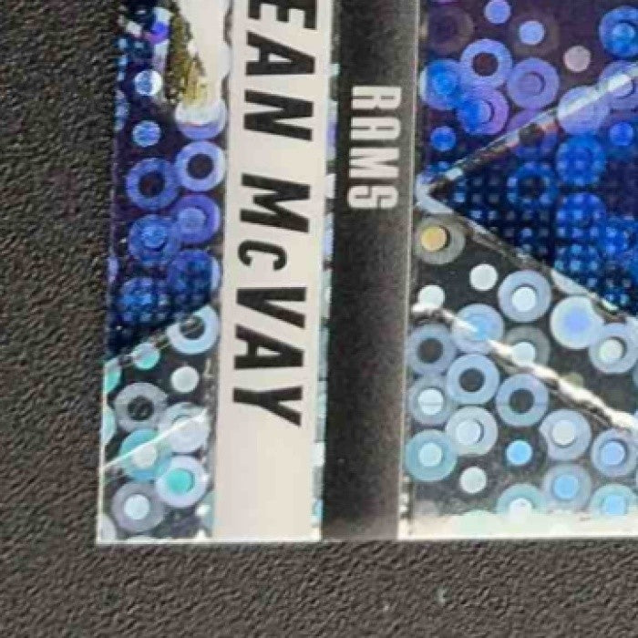 SEAN MCVAY 2025 PANINI MOSAIC #238 NO HUDDLE SILVER PRIZM RAMS