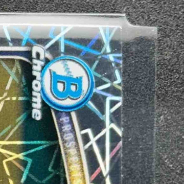 2025 BOWMAN DRAFT JOSHUA FLORES #BDC-82 CHROME LASER REFRACTOR 1ST PROSPECT