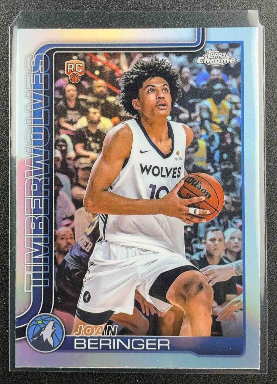 JOAN BERINGER 2025-26 TOPPS CHROME #267 REFRACTOR RC TIMBERWOLVES