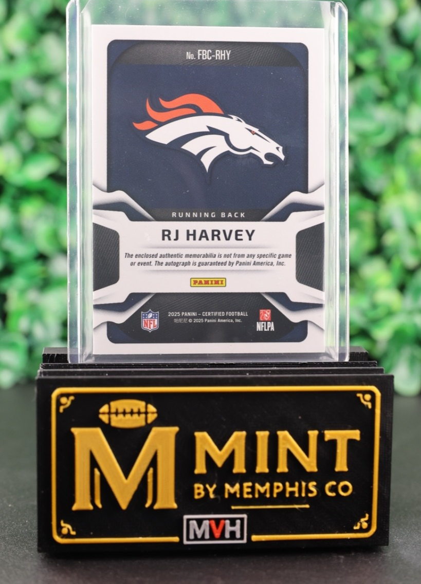 RJ HARVEY 2025 CERTIFIED RPA /249 PATCH AUTO FRESHMAN FABRIC COLOR MATCH RC