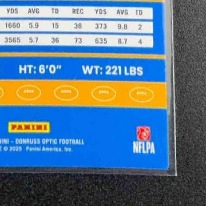 OMARION HAMPTON 2025 PANINI DONRUSS OPTIC #6 2015 RETRO RC CHARGERS