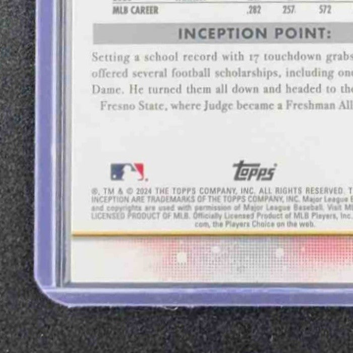 AARON JUDGE 2024 TOPPS INCEPTION #6 YANKEES