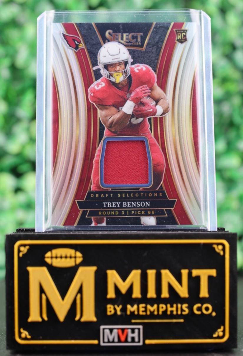TREY BENSON 2024 PANINI SELECT #DSM-TBN DRAFT SELECTIONS RC PATCH /149 CARDINALS