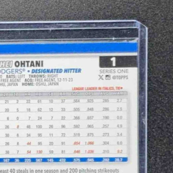 SHOHEI OHTANI 2025 TOPPS #1 DODGERS