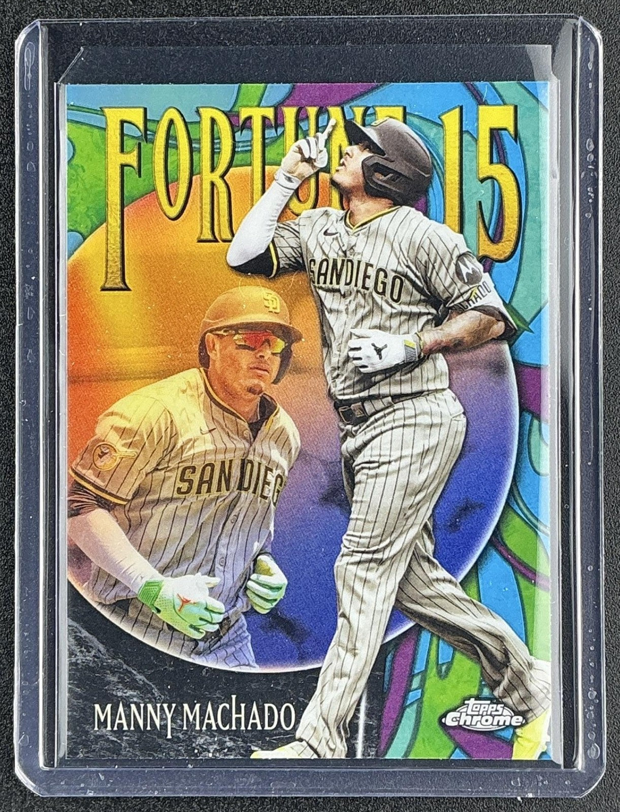 MANNY MACHADO 2025 TOPPS CHROME UPDATE #F15-4 FORTUNE 15 PADRES