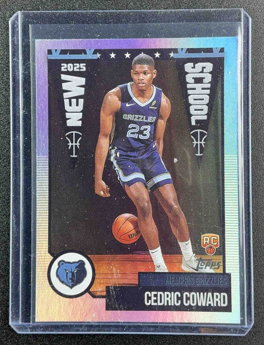 CEDRIC COWARD 2025-26 TOPPS #NS-11 NEW SCHOOL RC GRIZZLIES