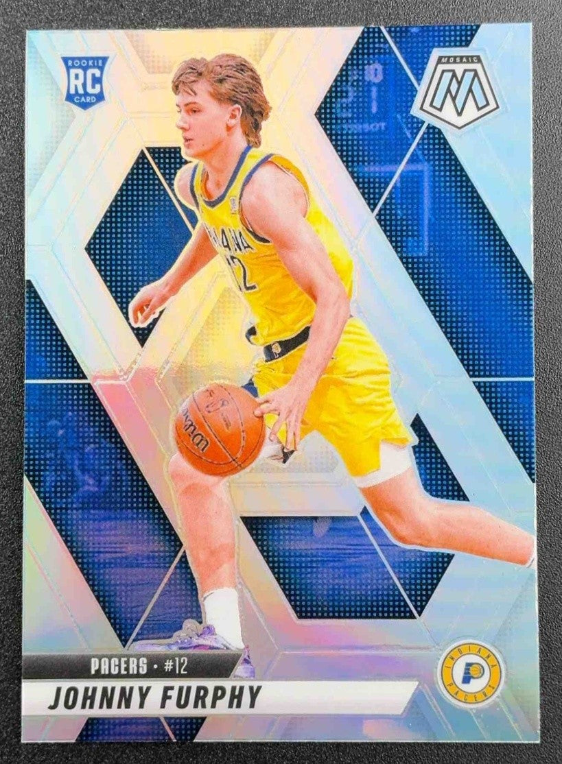 JOHNNY FURPHY 2024-25 PANINI MOSAIC #202 SILVER PRIZM RC PACERS