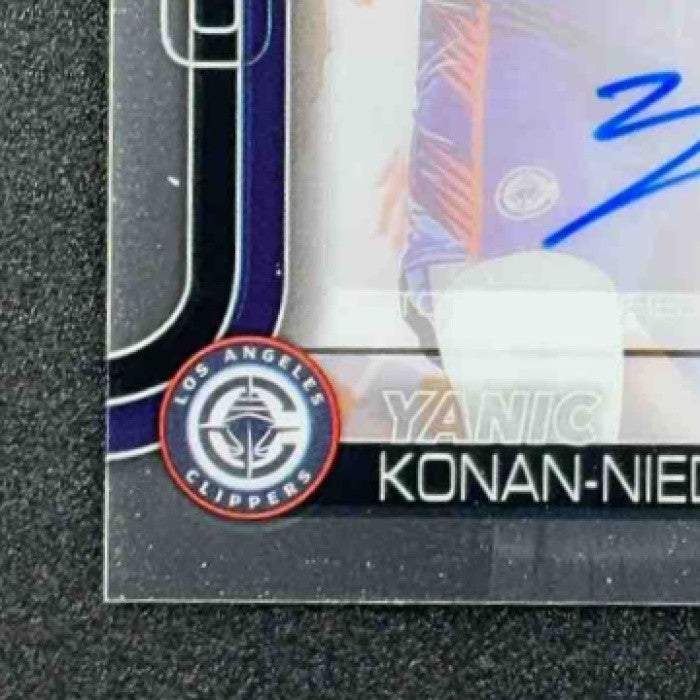 YANIC KONAN-NIEDERHAUSER 2025-26 TOPPS CHROME #TCAR-YKN ROOKIE AUTO RC CLIPPERS