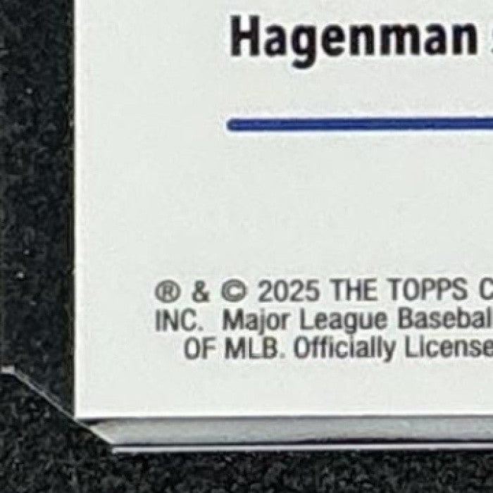JUSTIN HAGENMAN 2025 TOPPS CHROME UPDATE #USC61 PRISM REFRACTOR RC METS