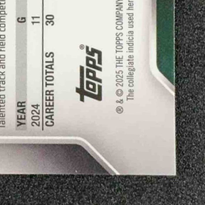 OMARI KELLY 2025 BOWMAN CHROME UNIVERSITY SAPPHIRE #38 1ST PROSPECT SPARTANS