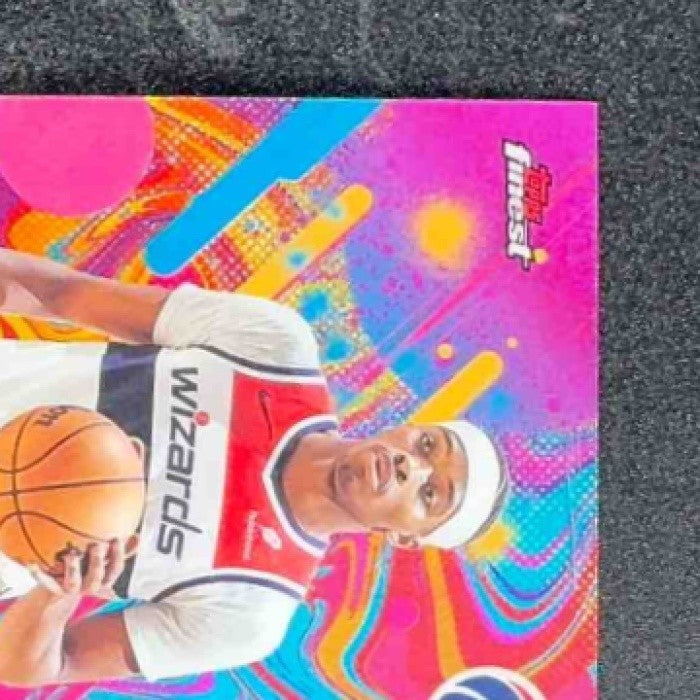 BILAL COULIBALY 2025-26 TOPPS FINEST #58 COMMON OIL SPILL REFRACTOR WIZARDS