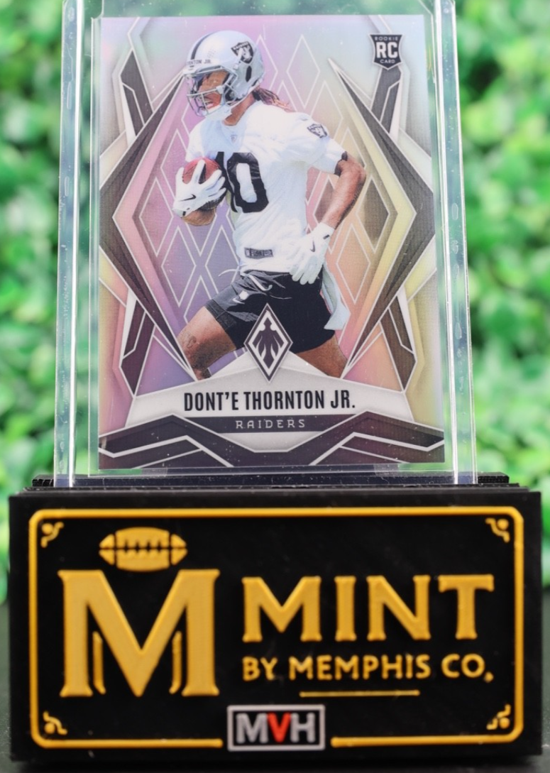DONT'E THORNTON JR 2025 PANINI PHOENIX #204 SILVER ROOKIE RC RAIDERS
