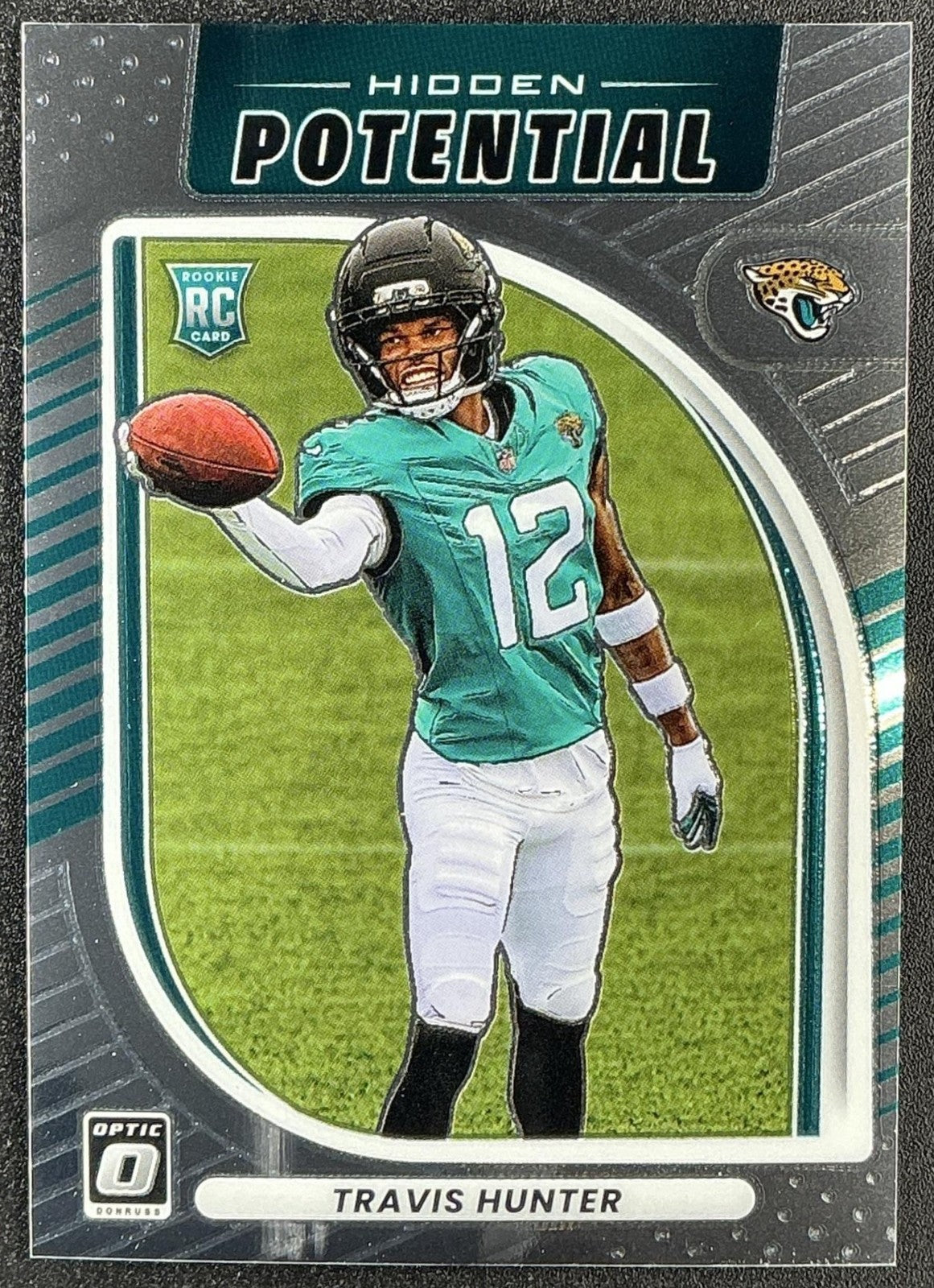TRAVIS HUNTER 2025 PANINI DONRUSS OPTIC #3 HIDDEN POTENTIAL RC JAGUARS