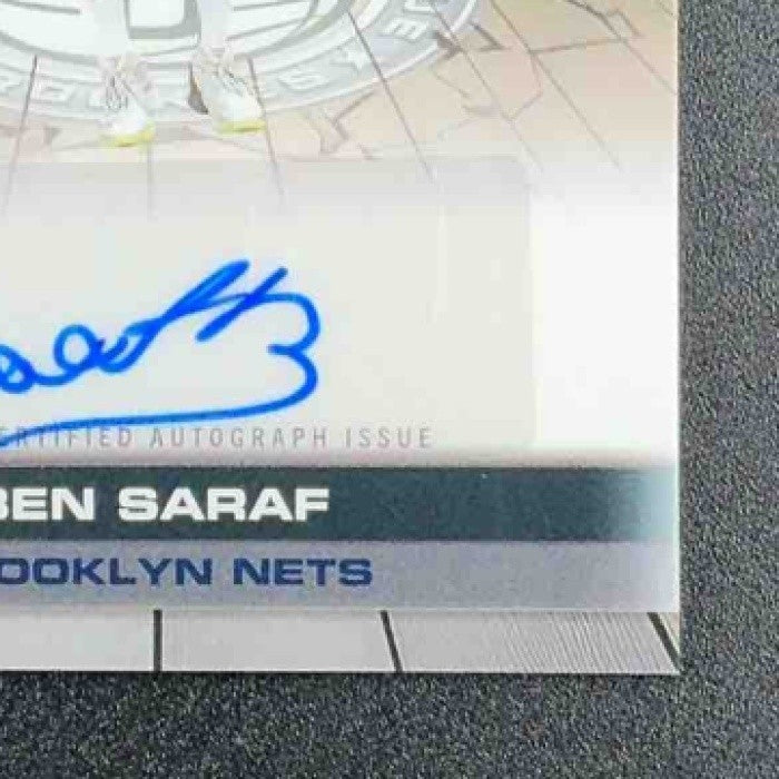BEN SARAF 2025-26 TOPPS CHROME #TAUR2-BS CERTIFIED AUTO ISSUE ROOKIES RC NETS
