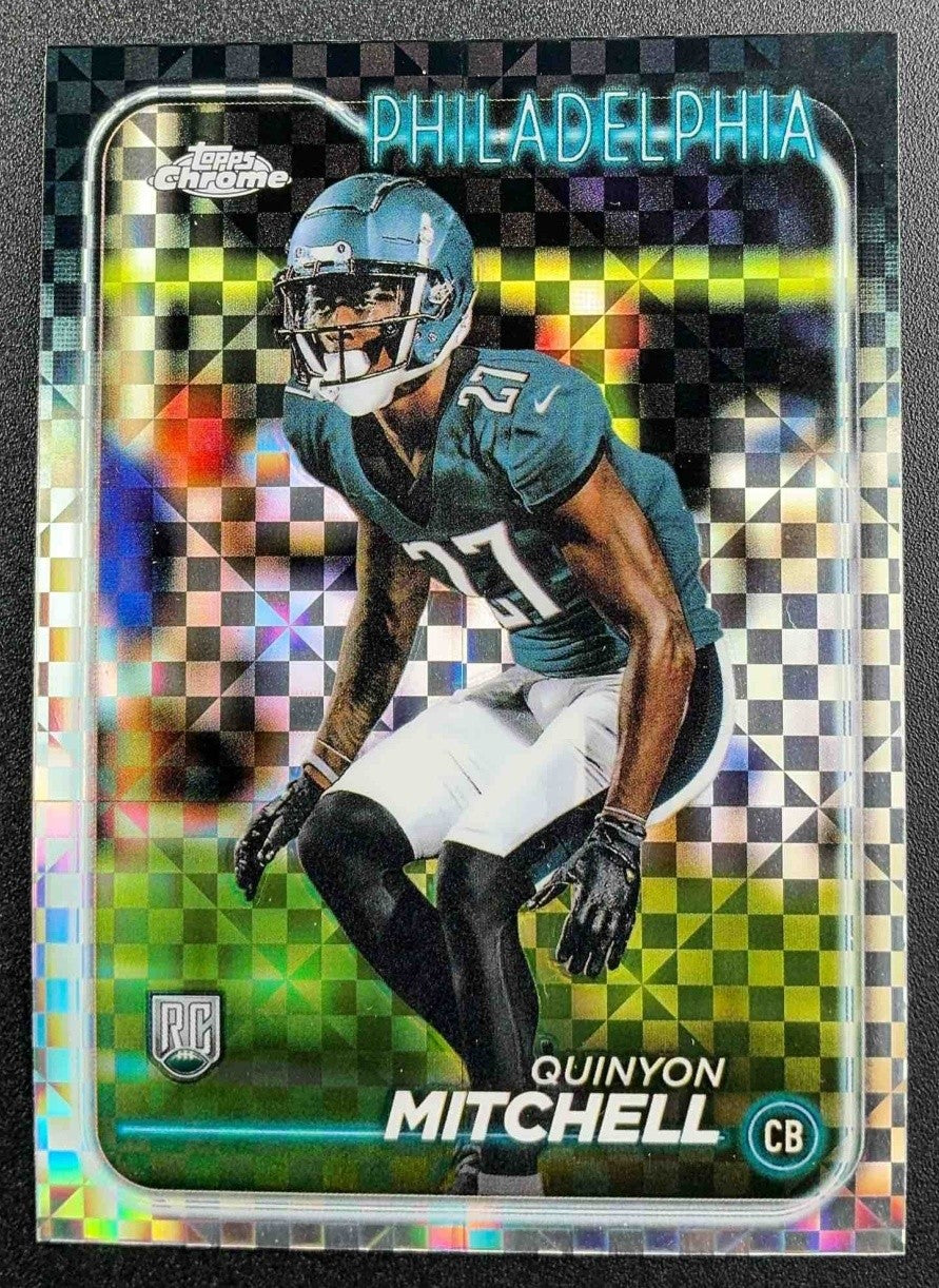 QUINYON MITCHELL 2024 TOPPS CHROME #229 X-FRACTOR RC EAGLES