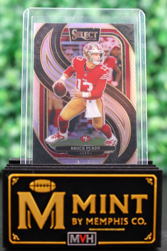 BROCK PURDY 2024 SELECT PREMIER LEVEL #124 SILVER PRIZM 49ERS