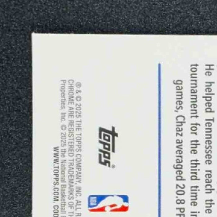 CHAZ LANIER 2025-26 TOPPS CHROME #288 REFRACTOR RC PISTONS