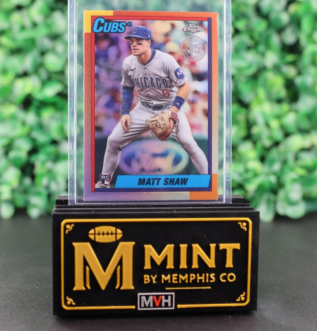 MATT SHAW 2025 TOPPS CHROME UPDATE SERIES 1990 TOPPS BASEBALL RC