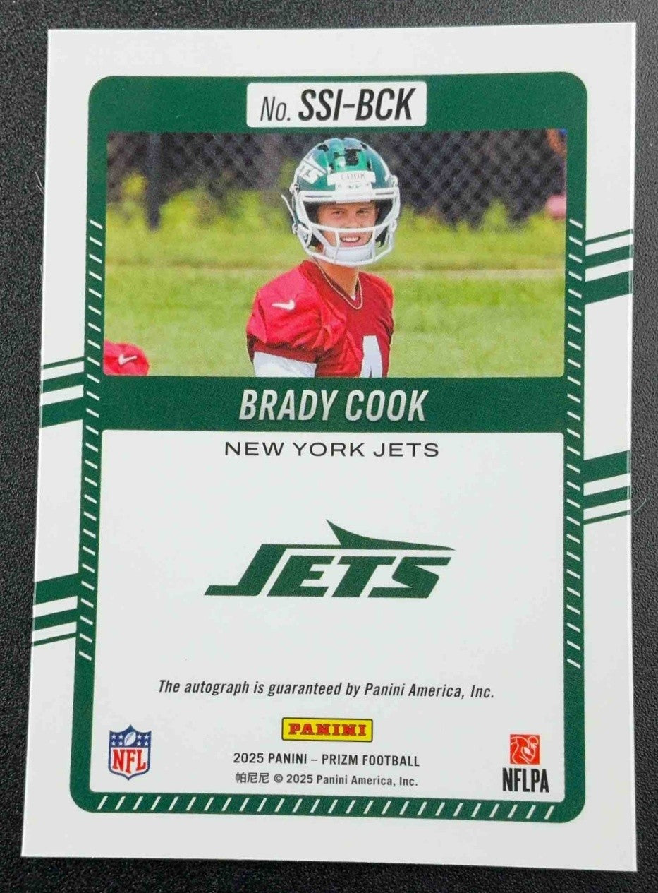 BRADY COOK 2025 PANINI PRIZM #SSI-BCK SIGNIFICANT SIGNATURES AUTO JETS