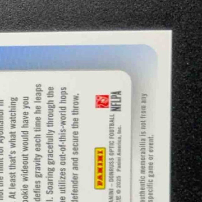 2025 PANINI DONRUSS OPTIC ELIC AYOMANOR ROOKIE PHENOMS BLUE HYPER PRIZM RC