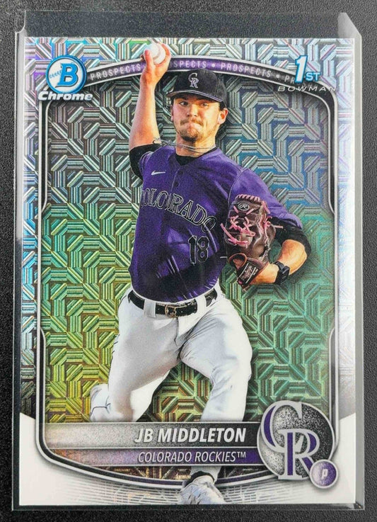 2025 Bowman Draft JB Middleton #BDC-78 Chrome Mojo Refractor 1st Prospect