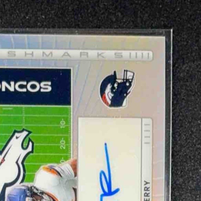 A.T. PERRY 2025 PANINI DONRUSS OPTIC #HM-AP HASH MARK AUTO HOLO PRIZM BRONCOS