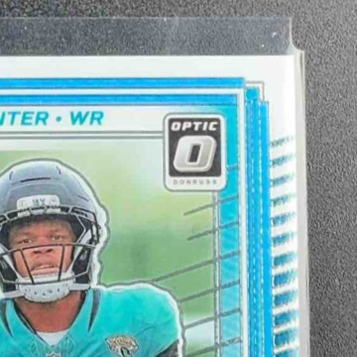 TRAVIS HUNTER 2025 PANINI DONRUSS OPTIC #201 RATED ROOKIE JAGUARS