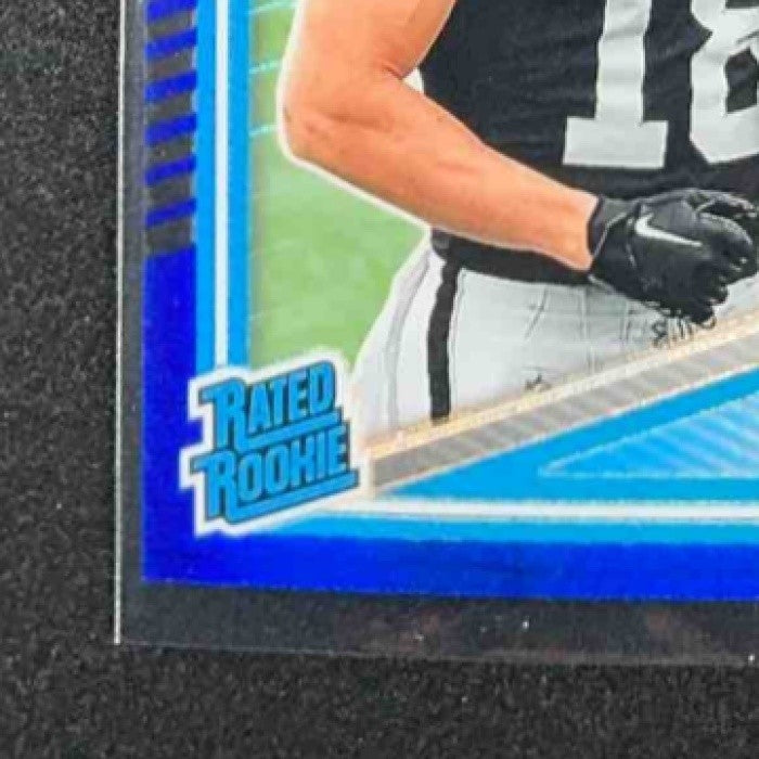 JACK BECH 2025 PANINI DONRUSS OPTIC #211 RATED ROOKIE BLUE HYPER PRIZM RAIDERS