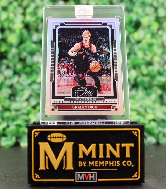 GRADEY DICK 2024-25 PANINI ONE AND ONE /75 BASE SILVER TORONTO RAPTORS #15