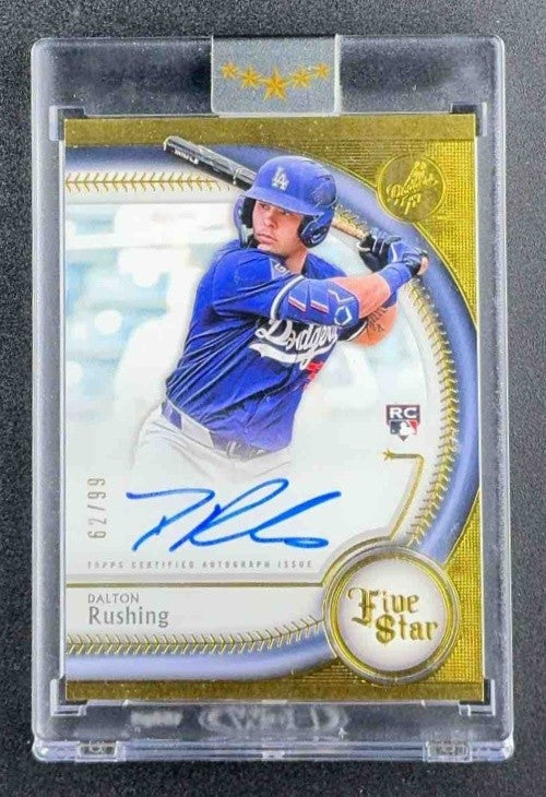 DALTON RUSHING 2025 TOPPS FIVE STAR #FSA-DR AUTO /99 RC DODGERS