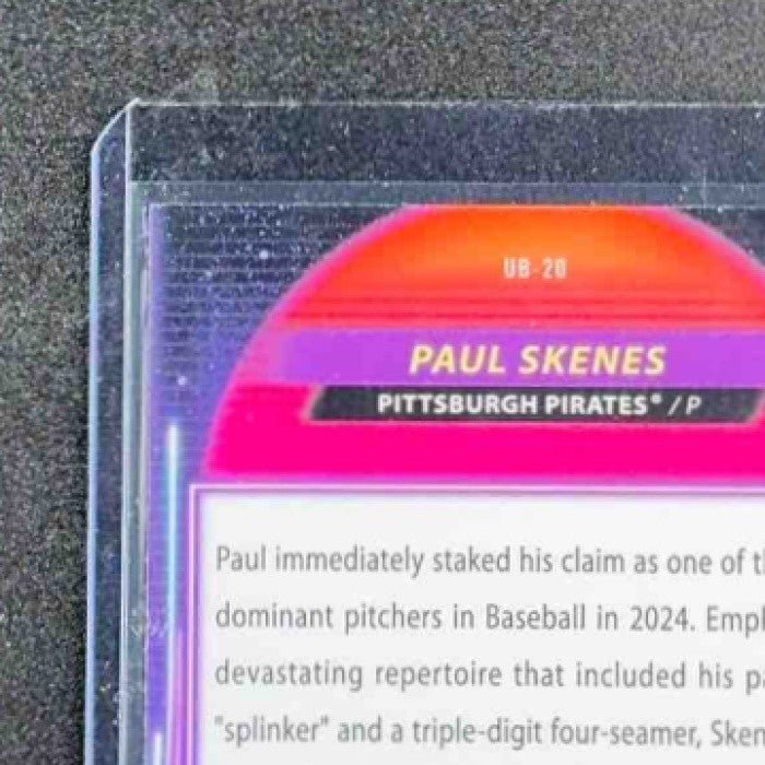 PAUL SKENES 2025 TOPPS COSMIC CHROME #UB-20 ULTRAVIOLET BEAM PIRATES