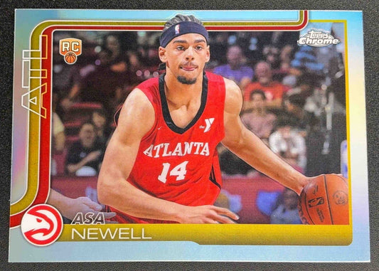 ASA NEWELL 2025-26 TOPPS CHROME #273 REFRACTOR RC HAWKS