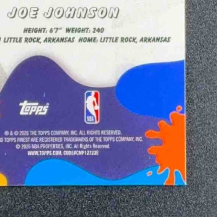 JOE JOHNSON 2025-26 TOPPS FINEST #M-28 MUSE X-FRACTOR HAWKS
