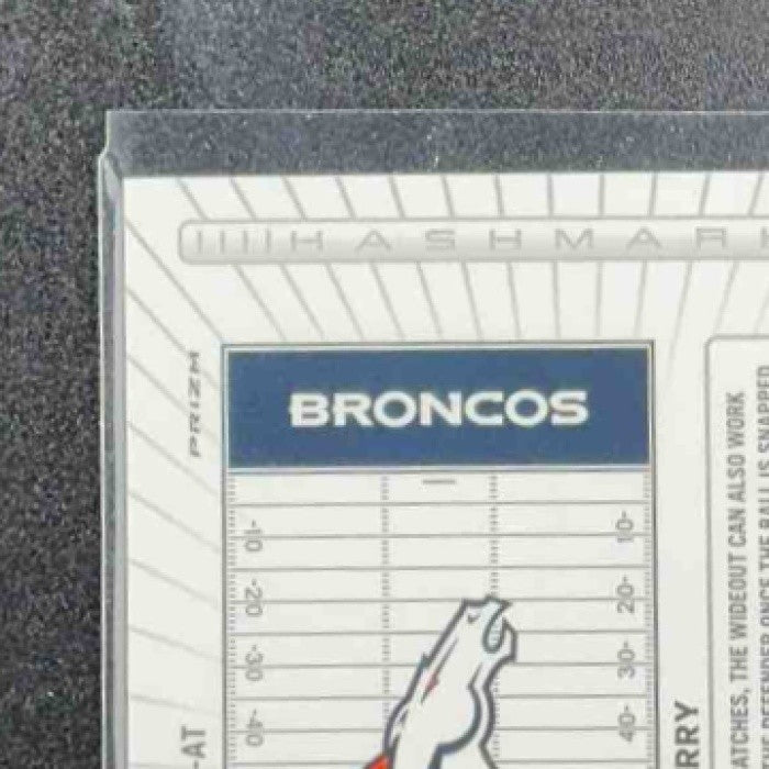 A.T. PERRY 2025 PANINI DONRUSS OPTIC #HM-AP HASH MARK AUTO HOLO PRIZM BRONCOS