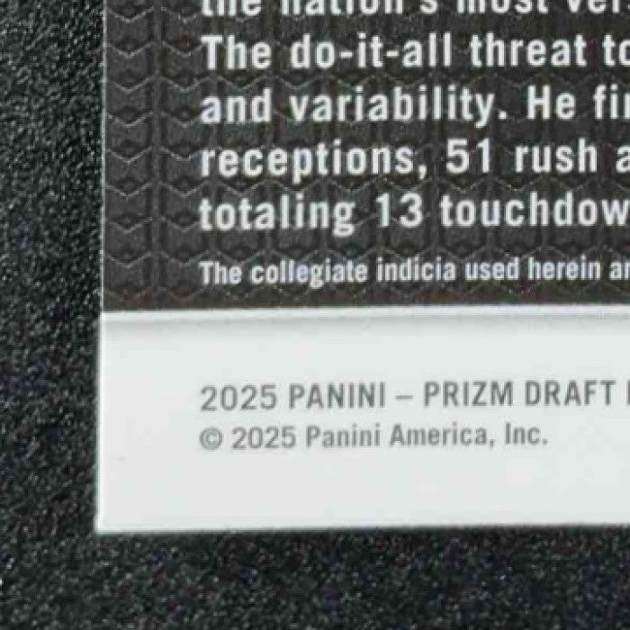 SAVION WILLIAMS 2025 PANINI PRIZM DRAFT PICKS #119 RED ICE RC HORNED FROGS