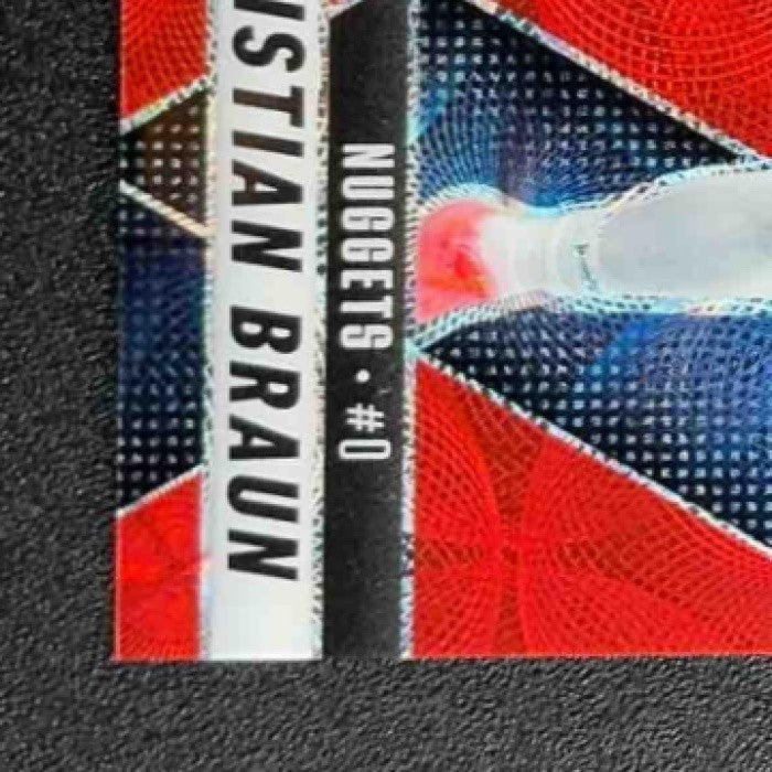 2024 Panini Mosaic Christian Braun #141 International Red Mosaic /75