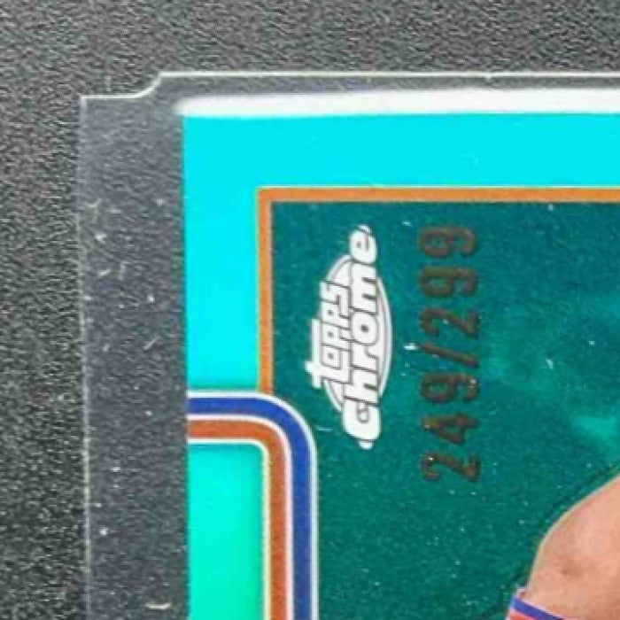 PACOME DADIET 2025-26 TOPPS CHROME #111 TEAL REFRACTOR 249/299 KNICKS