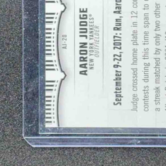 AARON JUDGE 2018 TOPPS #AJ-20 HIGHLIGHTS YANKEES