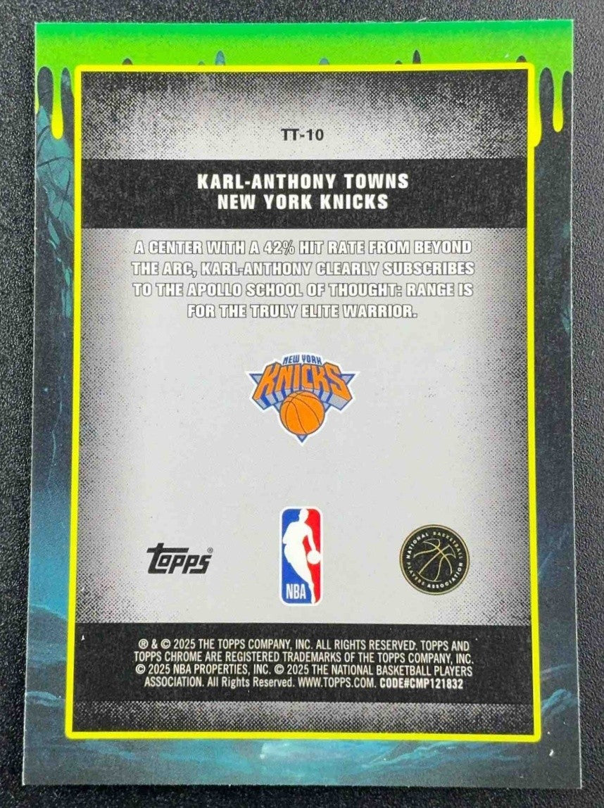 KARL-ANTHONY TOWNS 2025-26 TOPPS CHROME #TT-10 TALL TALES KNICKS
