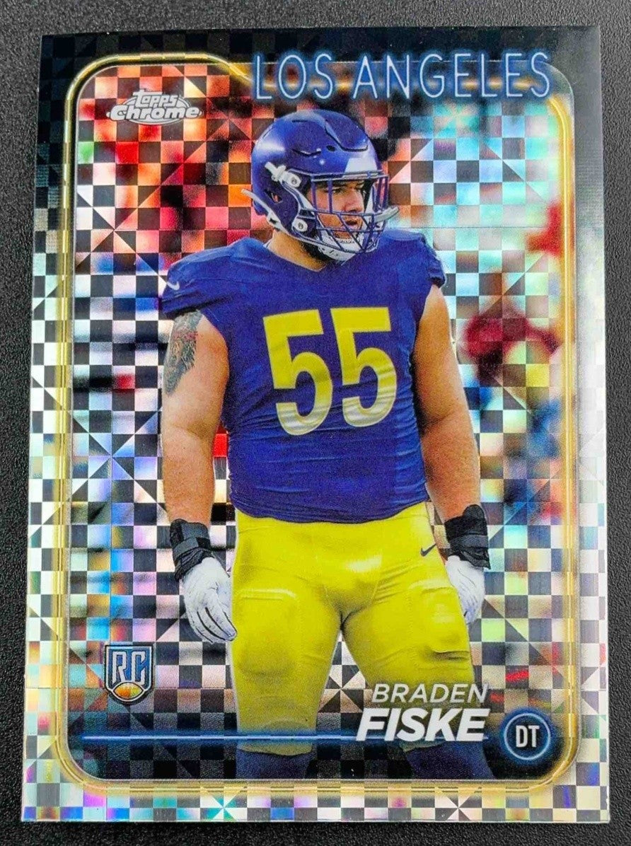 BRADEN FISKE 2024 TOPPS CHROME #273 X-FRACTOR RC RAMS