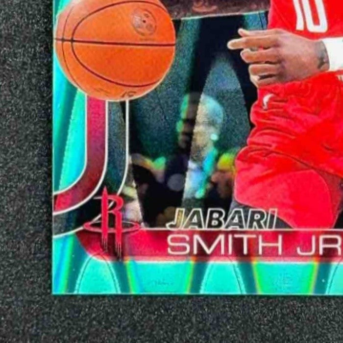 JABARI SMITH JR. 2025-26 TOPPS CHROME #62 RAYWAVE AQUA REFRACTOR 67/199 ROCKETS