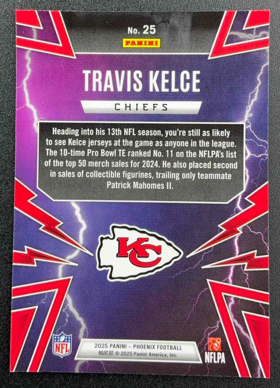 TRAVIS KELCE 2025 PANINI PHOENIX #25 THUNDERBIRDS CHIEFS
