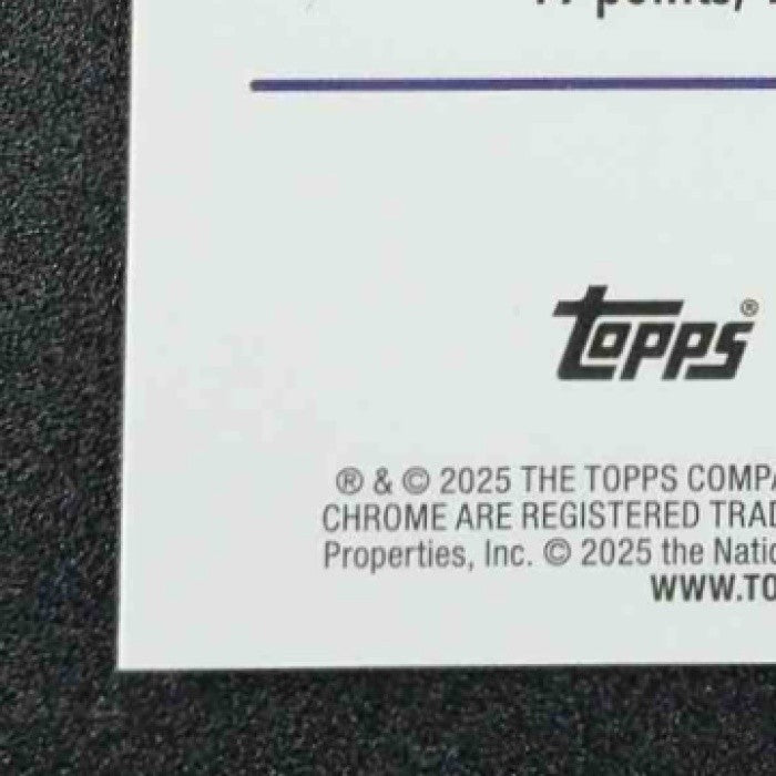 JAXSON HAYES 2025-26 TOPPS CHROME #125 MAGENTA REFRACTOR 51/399 LAKERS