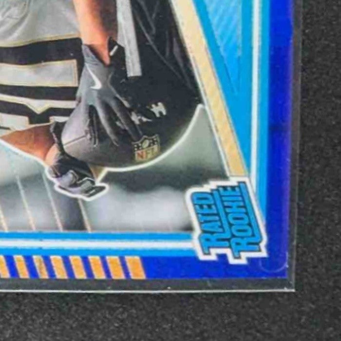 DEVIN NEAL 2025 PANINI DONRUSS OPTIC #282 RATED ROOKIE BLUE HYPER PRIZM SAINTS