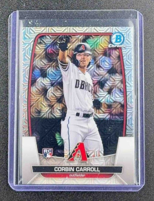 CORBIN CARROLL 2023 BOWMAN MEGA BOX #73 MOJO REFRACTOR RC DIAMONDBACKS