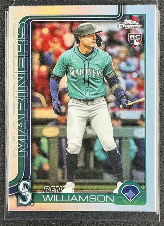BEN WILLIAMSON 2025 TOPPS CHROME UPDATE #USC168 REFRACTOR RC MARINERS